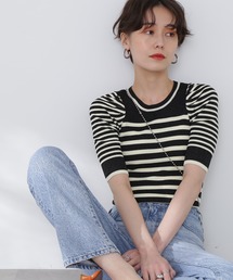 N.(N. Natural Beauty Basic) | ◆パワショルボーダーニット(ニット/セーター)