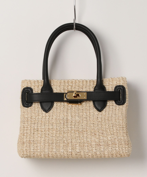 COTTO（コトゥー）の「【COTTO/コトゥー】レザーコンビ かごバッグ（トートバッグ・レディース・ブラウン/ブラック・フリー）」の8枚目の写真