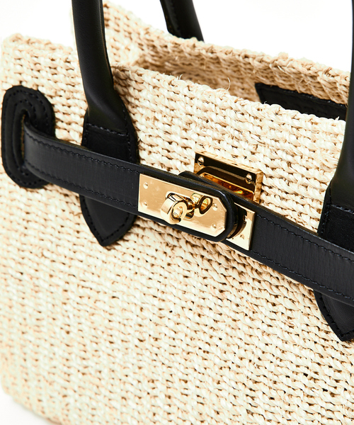 COTTO（コトゥー）の「【COTTO/コトゥー】レザーコンビ かごバッグ（トートバッグ・レディース・ブラウン/ブラック・フリー）」の13枚目の写真