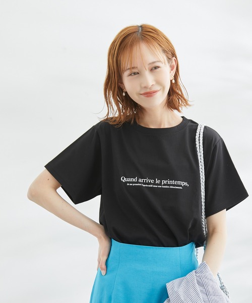 ROPE' PICNIC（ロペピクニック）の「RENU/Logo＆PhotoTシャツ（Tシャツ/カットソー・レディース・ホワイト系その他2/ブラック/ホワイト/ホワイト系その他・38）」の18枚目の写真