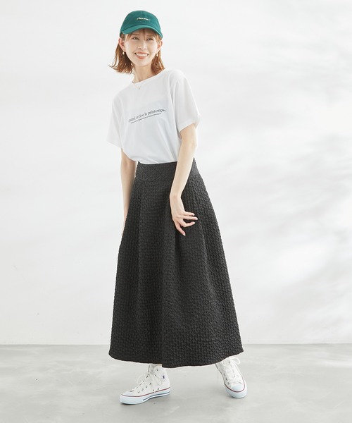 ROPE' PICNIC（ロペピクニック）の「RENU/Logo＆PhotoTシャツ（Tシャツ/カットソー・レディース・ホワイト系その他2/ブラック/ホワイト/ホワイト系その他・38）」の12枚目の写真