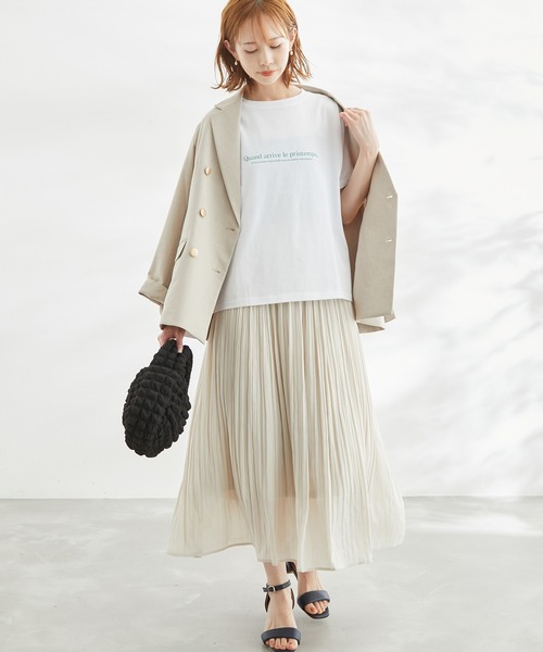 ROPE' PICNIC（ロペピクニック）の「RENU/Logo＆PhotoTシャツ（Tシャツ/カットソー・レディース・ホワイト系その他2/ブラック/ホワイト/ホワイト系その他・38）」の15枚目の写真
