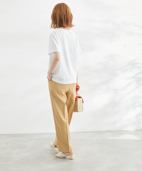 ROPE' PICNIC（ロペピクニック）の「RENU/Logo＆PhotoTシャツ（Tシャツ/カットソー・レディース・ホワイト系その他2/ブラック/ホワイト/ホワイト系その他・38）」の6枚目の写真