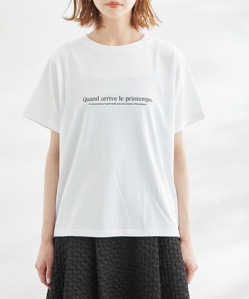 ROPE' PICNIC（ロペピクニック）の「RENU/Logo＆PhotoTシャツ（Tシャツ/カットソー・レディース・ホワイト系その他2/ブラック/ホワイト/ホワイト系その他・38）」の16枚目の写真