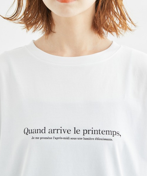 ROPE' PICNIC（ロペピクニック）の「RENU/Logo＆PhotoTシャツ（Tシャツ/カットソー・レディース・ホワイト系その他2/ブラック/ホワイト/ホワイト系その他・38）」の20枚目の写真