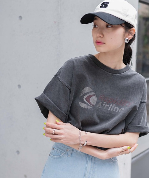 WEGO(ウィゴー)の「WEGO/ピグメントBIGTシャツ(Tシャツ/カットソー・レディース・その他1/ホワイト系その他/カーキ/ホワイト/スミクロ/ブルー/グリーン/その他2/レッド/その他5/その他6/その他4/アイボリー/オフホワイト/その他3/イエロー/サックスブルー/ピンク/その他10/その他8/その他11/その他9/その他7/その他14/その他12/その他13・FREE)」の14枚目の写真