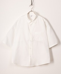 TRストレッチレギュラーカラーシャツ/トロミシャツ/ビッグシルエット/ユニセックス