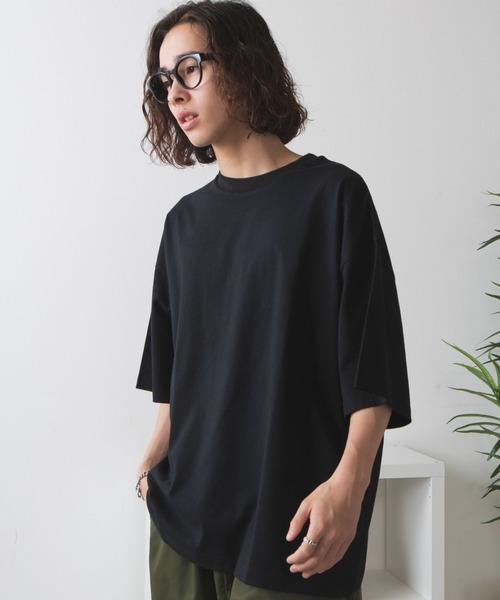 WEGO（ウィゴー）の「WEGO/ヘビーウエイトBIG半袖T（Tシャツ/カットソー・メンズ・グレー/ホワイト/ブラック・MEDIUM/LARGE）」の3枚目の写真