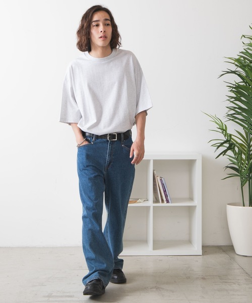 WEGO（ウィゴー）の「WEGO/ヘビーウエイトBIG半袖T（Tシャツ/カットソー・メンズ・グレー/ホワイト/ブラック・MEDIUM/LARGE）」の7枚目の写真