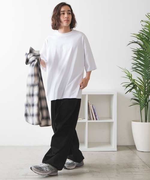 WEGO（ウィゴー）の「WEGO/ヘビーウエイトBIG半袖T（Tシャツ/カットソー・メンズ・グレー/ホワイト/ブラック・MEDIUM/LARGE）」の16枚目の写真