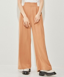 CITY TOKYO | サイドパイピングバックベルトワイドパンツ(スラックス)