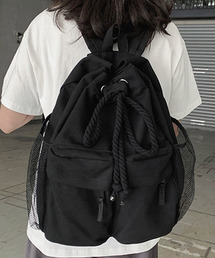 ユニセックス 巾着キャンバスリュック バックパック cula627