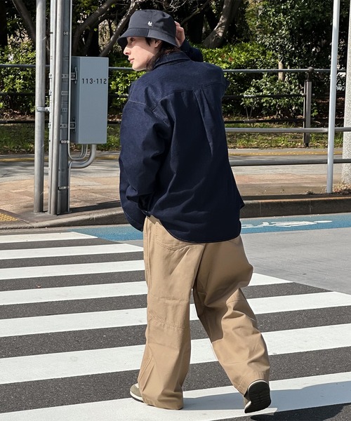 kutir（クティール）の「ビックシルエットデニムシャツ（シャツ/ブラウス・メンズ・インディゴブルー/ブラック・MEDIUM/LARGE）」の10枚目の写真