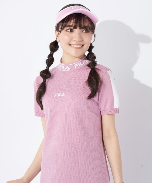 FILA GOLF（フィラゴルフ ）の「【FILA GOLF:フィラゴルフ】レディースワンピース　ゴルフ（ワンピース・レディース・ライム/ブラック/ブルー/ピンク・LARGE/MEDIUM/SMALL）」の11枚目の写真