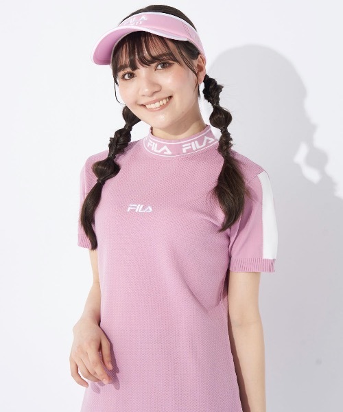FILA GOLF（フィラゴルフ ）の「【FILA GOLF:フィラゴルフ】レディースワンピース　ゴルフ（ワンピース・レディース・ライム/ブラック/ブルー/ピンク・LARGE/MEDIUM/SMALL）」の10枚目の写真