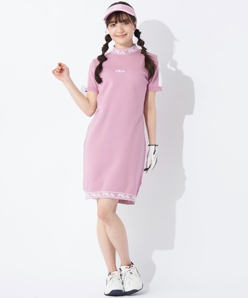 FILA GOLF（フィラゴルフ ）の「【FILA GOLF:フィラゴルフ】レディースワンピース　ゴルフ（ワンピース・レディース・ライム/ブラック/ブルー/ピンク・LARGE/MEDIUM/SMALL）」の15枚目の写真