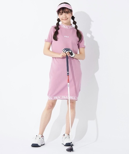 FILA GOLF（フィラゴルフ ）の「【FILA GOLF:フィラゴルフ】レディースワンピース　ゴルフ（ワンピース・レディース・ライム/ブラック/ブルー/ピンク・LARGE/MEDIUM/SMALL）」の13枚目の写真