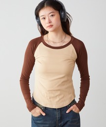Raglan long sleeve Tshirt/ラグランロングスリーブTシャツ