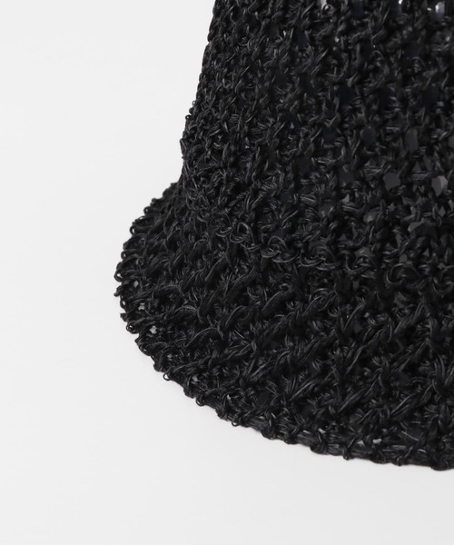 URBAN RESEARCH（アーバンリサーチ）の「細編みベルハット（ハット・レディース・ブラック/ベージュ・-）」の15枚目の写真