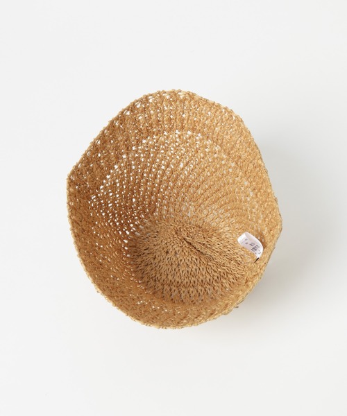 URBAN RESEARCH（アーバンリサーチ）の「細編みベルハット（ハット・レディース・ブラック/ベージュ・-）」の6枚目の写真