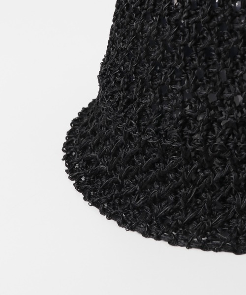 URBAN RESEARCH（アーバンリサーチ）の「細編みベルハット（ハット・レディース・ブラック/ベージュ・-）」の5枚目の写真