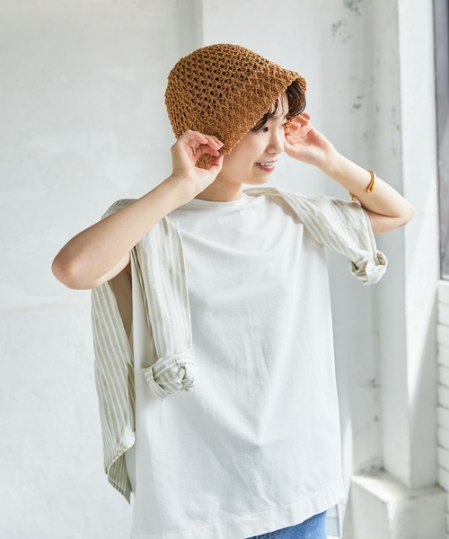 URBAN RESEARCH（アーバンリサーチ）の「細編みベルハット（ハット・レディース・ブラック/ベージュ・-）」の10枚目の写真