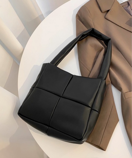 Chick(チック)の「▲キルティングハンドバック(ハンドバッグ・レディース・ホワイト/ブラック/キャメル・FREE)」の1枚目の写真