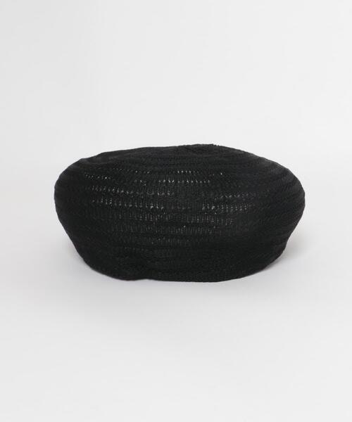 SMELLY（スメリー）の「スカシアミベレー（ハンチング/ベレー帽・レディース・アイボリー/ブラック・-）」の11枚目の写真