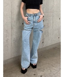 ENVYM | ダブルカッティングデニム(デニムパンツ)