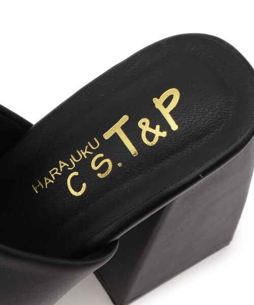 cs T&P(シーエスティーアンドピー)の「厚底サボサンダル(サンダル・レディース・アイボリー/ブラック・M/LL/S/L)」の12枚目の写真