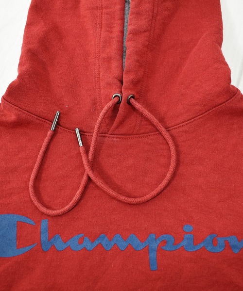 Champion(チャンピオン)の「【ヴィンテージ古着】Champion / チャンピオン ロゴ スウェットパーカー(パーカー・メンズ・レッド・MEDIUM)」の6枚目の写真