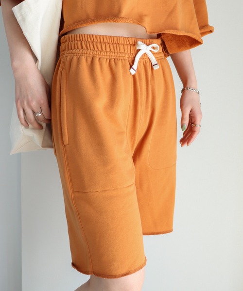 COURO(コウロ)の「カットオフライトスウェットショートパンツ(その他パンツ・レディース・ブラック/アイボリー/ダークグリーン/杢グレー/レッド/パープル/ミント/オレンジ/ロイヤルブルー/イエロー・M/L)」の10枚目の写真