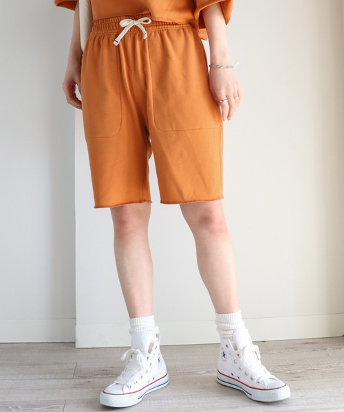 COURO(コウロ)の「カットオフライトスウェットショートパンツ(その他パンツ・レディース・ブラック/アイボリー/ダークグリーン/杢グレー/レッド/パープル/ミント/オレンジ/ロイヤルブルー/イエロー・M/L)」の18枚目の写真