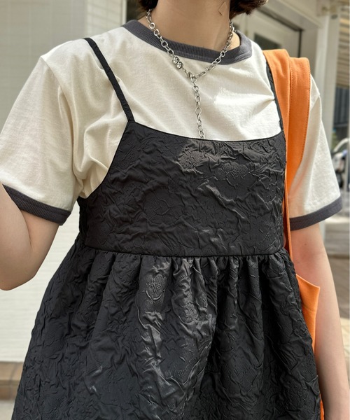 CPCM(シーピーシーエム)の「大柄エンボスチュニックキャミブラウス(シャツ/ブラウス・レディース・ベージュ/ブラック/オフホワイト/ブラック系その他・FREE)」の16枚目の写真