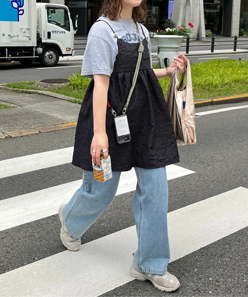 CPCM(シーピーシーエム)の「大柄エンボスチュニックキャミブラウス(シャツ/ブラウス・レディース・ベージュ/ブラック/オフホワイト/ブラック系その他・FREE)」の8枚目の写真
