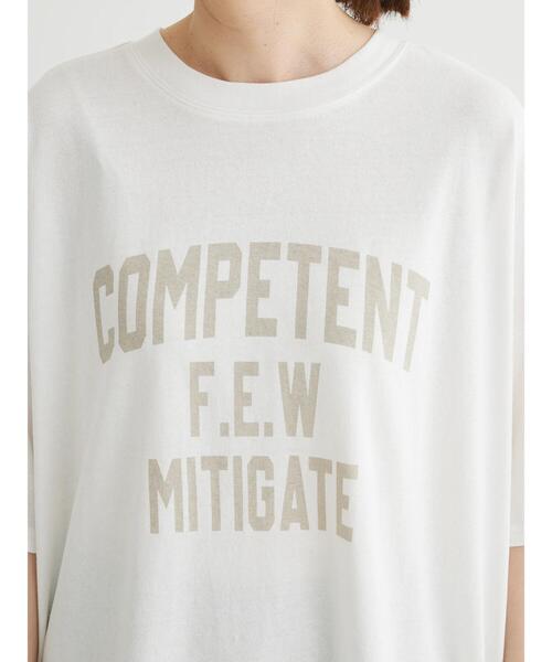 Green　Parks（グリーンパークス）の「カレッジロゴ半袖チュニック（チュニック・レディース・ホワイト/ブラウン/ダークグレー/サックスブルー・FREE）」の11枚目の写真