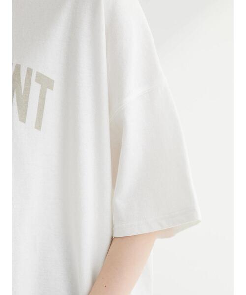 Green　Parks（グリーンパークス）の「カレッジロゴ半袖チュニック（チュニック・レディース・ホワイト/ブラウン/ダークグレー/サックスブルー・FREE）」の12枚目の写真