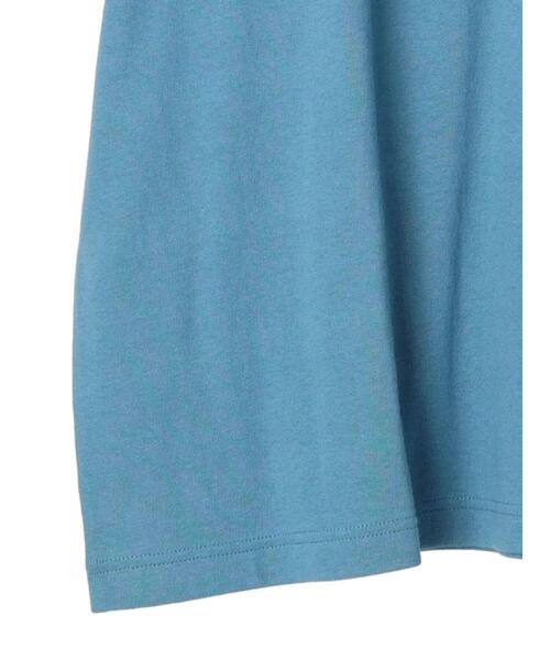 Green　Parks（グリーンパークス）の「カレッジロゴ半袖チュニック（チュニック・レディース・ホワイト/ブラウン/ダークグレー/サックスブルー・FREE）」の20枚目の写真