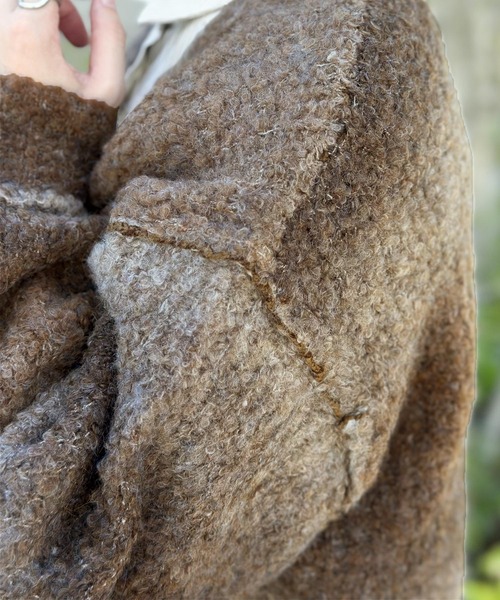 Java（ジャバ）の「《Javaジャバコラボ》大人のこなれ感漂う グラデーションアウトリンキングニット オーバーサイズ カーディガン（カーディガン/ボレロ・レディース・パープル/イエロー/ブラウン/ブラック/ブルー・LARGE/MEDIUM/SMALL/X-LARGE）」の19枚目の写真