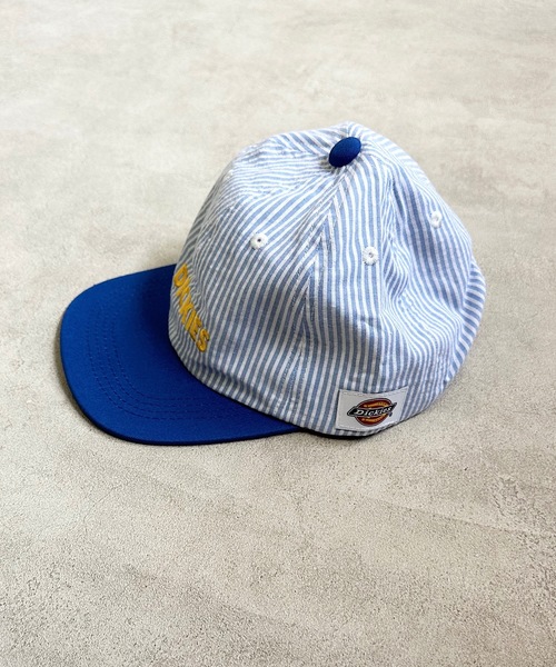 Dickies(ディッキーズ)の「【Dickies】別注KIDSストライプCAP(キャップ・キッズ・ブルー/グリーン・54)」の6枚目の写真