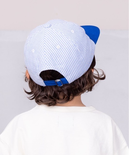 Dickies(ディッキーズ)の「【Dickies】別注KIDSストライプCAP(キャップ・キッズ・ブルー/グリーン・54)」の10枚目の写真