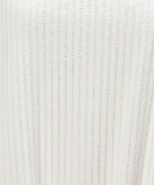 green label relaxing（グリーンレーベルリラクシング）の「GT P/N シアーSTP スソタックPOカットソー（Tシャツ/カットソー・レディース・オフホワイト/ブラック・フリー）」の12枚目の写真