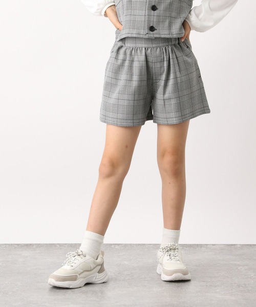 GLOBAL WORK（グローバルワーク）の「3SETビスチェセットアップ/966390（ワンピース・キッズ・チェック/グレイッシュベージュ・100cm/110cm/120cm/130cm/140cm/150cm/160cm）」の8枚目の写真