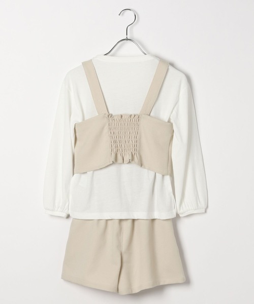 GLOBAL WORK（グローバルワーク）の「3SETビスチェセットアップ/966390（ワンピース・キッズ・チェック/グレイッシュベージュ・100cm/110cm/120cm/130cm/140cm/150cm/160cm）」の17枚目の写真