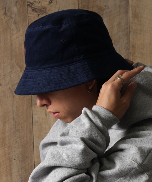 U.S. POLO ASSN バケットハット　コーデュロイ U.S. POLO ASSN. 帽子 ハット 1ポイント刺繍コーデュロイバケハ