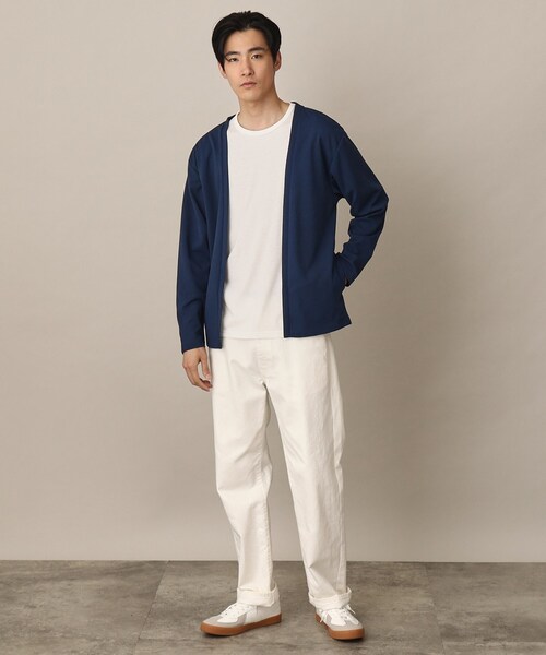 THE SHOP TK (ザ ショップ ティーケー )の「◆【カーディガン+Tシャツ 2枚セットアイテム】接触冷感アンサンブルカーディガン(カーディガン/ボレロ・メンズ・ブラック/ブルー/グリーン/ベージュ・02/03/04)」の18枚目の写真