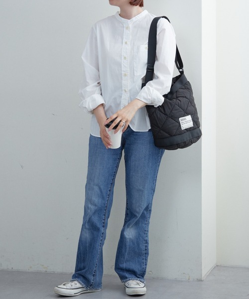 BROWN THEATRE PRODUCTS（ブラウンシアタープロダクツ）の「【BROWNTHEATREPRODUCTS別注】キルティングバケットショルダーバッグ（ショルダーバッグ・レディース・ブラック/グレイッシュベージュ/アイボリー・FREE）」の13枚目の写真