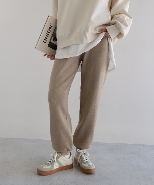 andme（アンドミー）の「ストレッチジョガーニットパンツ（その他パンツ・レディース・ライトベージュ/カーキ/クリーム/ブラック/グレー/イエロー/グレー系/ブラウン・L/M）」の16枚目の写真