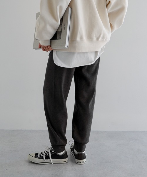 andme(アンドミー)の「ストレッチジョガーニットパンツ(その他パンツ・レディース・ライトベージュ/カーキ/クリーム/ブラック/グレー/イエロー/グレー系/ブラウン・L/M)」の18枚目の写真