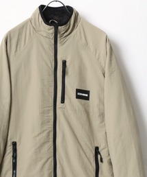 CONVERSE/コンバース ナイロン 撥水 裏シャギーボア ワンポイントロゴ スタンドジャケット レディース メンズ